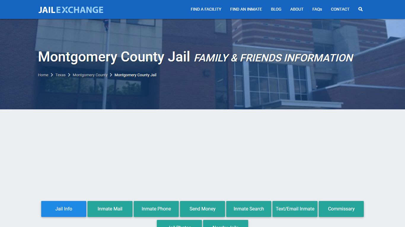 Montgomery County Jail TX | Booking, Visiting, Calls, Phone